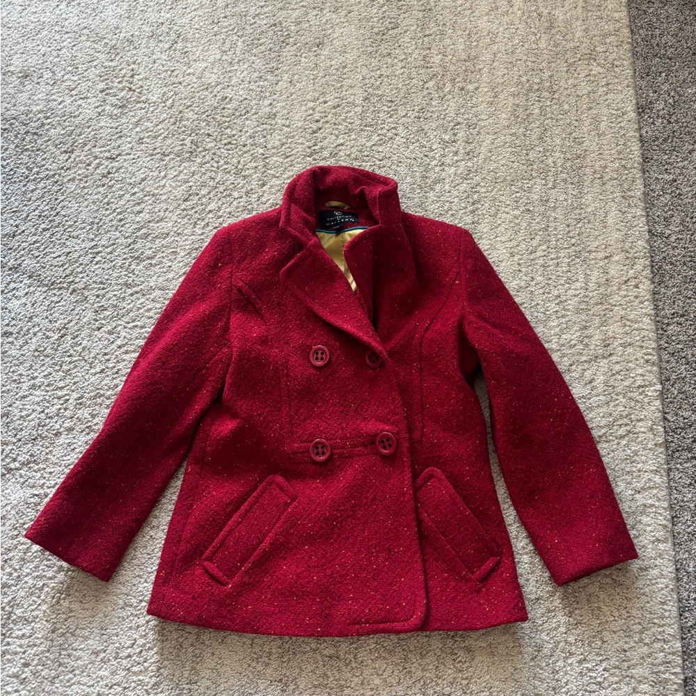 Gallery Women's Red Pea Coat